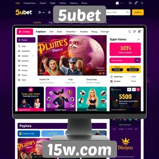 Análise da interface do usuário no site 5ubet